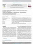 Research paper thumbnail of Hot powder forging behavior analysis of sintered AISI 8740 PM steels for automotive application