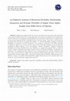 Research paper thumbnail of An Empirical Analysis of Behavioral Flexibility, Relationship Integration and Strategic Flexibility in Supply Chain Agility: Insights from SMEs Sector of Pakistan