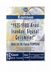 Research paper thumbnail of 1925-1980 Arası İran'daki Siyasal Gelişmeler (Political developments in Iran between 1925 -1980 - التطورات السياسية في إيران بين سنوات 1925-1980)