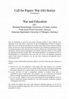 Research paper thumbnail of Call for Papers:  War and Education