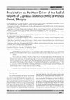 Research paper thumbnail of Precipitation as the main driver of the radial growth of Cupressus lusitanica (Mill.) at Wondo Genet, Ethiopia.