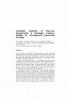 Research paper thumbnail of Sustainable Institution of Post-event Reconstruction in Developing Countries: Defining the Non-engineered Construction Paradigm