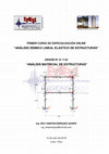 Research paper thumbnail of "ANÁLISIS SÍSMICO LINEAL ELÁSTICO DE ESTRUCTURAS"