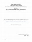 Research paper thumbnail of THE NEXUS BETWEEN THE US'S SECURITY INTERESTS AND HUMAN RIGHTS PROMOTION EFFORTS IN ETHIOPIA (1991-2017)