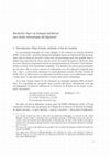 Research paper thumbnail of Bachelier léger en français médiéval : une étude sémantique du figement