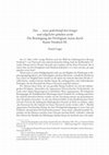 Research paper thumbnail of Daz … unser gedechtnuß dest lennger und seligclicher gehalten werde – Die Bestätigung des Privilegium maius durch Kaiser Friedrich III.