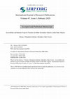 Research paper thumbnail of Accessibility and Internet Usage by Teachers in Public Secondary School in Abia State Nigeria20200307 118123 1x25h8u