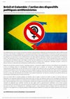 Research paper thumbnail of Brésil et Colombie: l'action des dispositifs politiques antiféministes