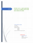 Research paper thumbnail of STUDY OF A ROTAMETER AND ITS CALIBRATION FOR MULTIPLE FLUIDS