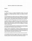 Research paper thumbnail of SALUD ORAL Y CALIDAD DE VIDA EN ADULTOS MAYORES