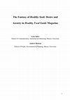 Research paper thumbnail of The fantasy of healthy food Pre Print