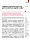 Research paper thumbnail of Articles Triple artemisinin-based combination therapies versus artemisinin-based combination therapies for uncomplicated Plasmodium falciparum malaria: a multicentre, open-label, randomised clinical trial