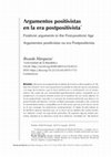 Research paper thumbnail of Argumentos positivistas en la era postpositivista