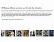 Research paper thumbnail of 100 Famous African Americans and Seventh-day Adventists