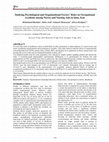 Research paper thumbnail of Studying Psychological and Organizational Factors' Roles on Occupational Accidents among Nurses and Nursing Aids in Qom, Iran