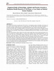 Research paper thumbnail of Empirical Study of Knowledge, Attitude and Practice towards to Radiation Health Hazards of Cell Phone: a Case Study on Medical Science Students