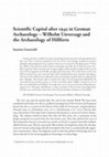 Research paper thumbnail of Scientific Capital after 1945 in German Archaeology. Wilhelm Unverzagt and the Archaeology of Hillforts