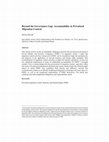 Research paper thumbnail of Beyond the Governance Gap: Accountability in Privatized Migration Control