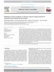 Research paper thumbnail of Modelling of surface roughness in abrasive waterjet cutting of Kevlar 49 composite using artificial neural network