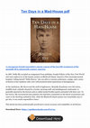 Research paper thumbnail of Ten Days in a Mad-House pdf