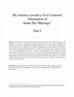 Research paper thumbnail of My Journey toward a Text-Centered Affirmation of Same-Sex Marriage