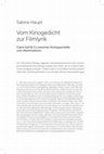 Research paper thumbnail of Vom Kinogedicht zur Filmlyrik. Claire Goll & Co zwischen Kintoppschelte und „Illuminations“.