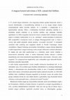 Research paper thumbnail of A magyar konzervativizmus a XIX. század első felében