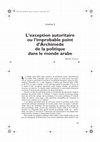 Research paper thumbnail of Camau-L’exception autoritaire ou l’improbable point d’Archimède de la politique dans le monde arabe