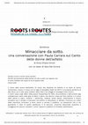 Research paper thumbnail of Minacciare da sotto. Una conversazione con Paula Carrara sul “Canto delle donne dell’asfalto”