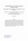 Research paper thumbnail of Hawking Radiation and Analogue Experiments: A Bayesian Analysis