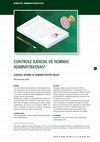 Research paper thumbnail of Controle judicial de normas administrativas