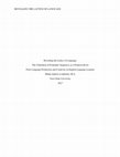 Research paper thumbnail of Revealing the Lattice of Language: The Utilization of Formulaic Sequences as a Framework for Freer Language Production and Creativity in English Language Learners