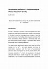 Research paper thumbnail of Decoherence Mechanics: A Phenomenological Theory of Quantum Gravity. (popular science text).