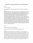 Research paper thumbnail of Avoiding 'Day Zero': Challenges and Opportunities for Securing Water for Megacities Title: Avoiding 'Day Zero': Challenges and Opportunities for Securing Water for Megacities Title: Sao Paulo's Water System: A Megacity's efforts to fight water scarcity