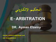 Research paper thumbnail of E-ARBITRATION