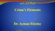 Research paper thumbnail of Crime's Elements