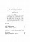 Research paper thumbnail of The No Alternatives Argument