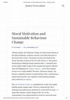 Research paper thumbnail of Moral Motivation and Sustainable Behaviour Change