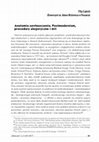 Research paper thumbnail of Anatomia zawłaszczenia. Postmodernizm, procedury alegoryczne i mit