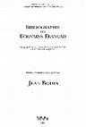 Research paper thumbnail of Bibliographie des écrivains français : Jean Bodin, collection « Bibliographica », Éditions Memini, Paris-Rome, 2001, 363 p.