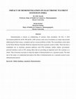 Research paper thumbnail of IMPACT OF DEMONETIZATION ON ELECTRONIC PAYMENT SYSTEM IN INDIA