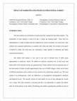 Research paper thumbnail of IMPACT OF MARKETING STRATEGIES ON INDIAN RURAL MARKET