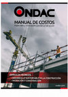 Research paper thumbnail of Manual de Costos – Materiales y Actividades para la Construcción ONDAC-