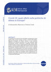 Research paper thumbnail of Covid-19: quali effetti sulle politiche di difesa in Europa