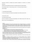 Research paper thumbnail of Intervención nutricional y psicológica para pacientes transgénero con trastorno en la conducta alimentaria Nutritional and psychological intervention for transgender patients with eating disorders