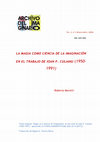 Research paper thumbnail of La Magia como ciencia de la imaginación en el trabajo de Ioan P. Culianu (1950–1991)