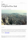 Research paper thumbnail of Unexpected New York