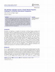 Research paper thumbnail of The Heritage Language Learner in Study Abroad Programs: Challenges to Achieving Intercultural Competence