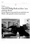 Research paper thumbnail of Quando Philip Roth mi disse “non scrivere di me”