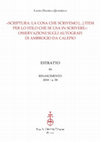 Research paper thumbnail of «Scriptura: la cosa che scrivemo […] item per lo stilo che se usa in scrivere»: osservazioni sugli autografi di Ambrogio da Calepio